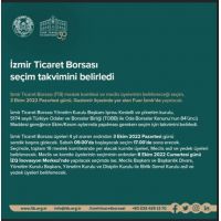 İzmir Ticaret Borsası seçim takvimini belirledi