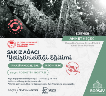 BORSAV - Sakız Ağacı Yetiştiriciliği Eğitimi